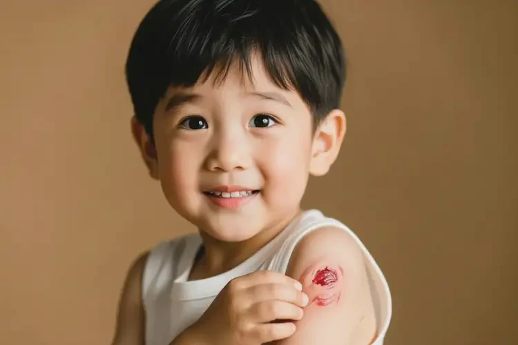 少兒手臂上偶爾起濕疹可以治好嗎(圖1)