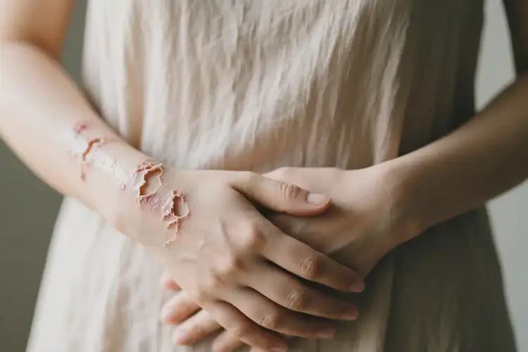女人手臂有濕疹可不可以根治(圖1)