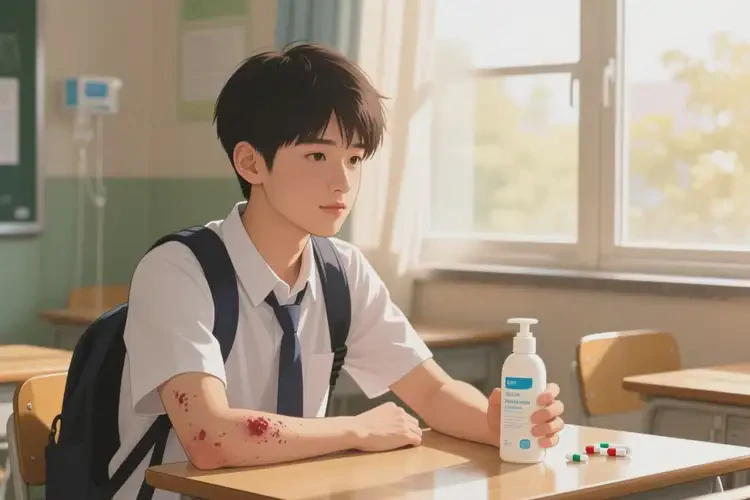 大學生手臂上起濕疹可以治好嗎(圖3)