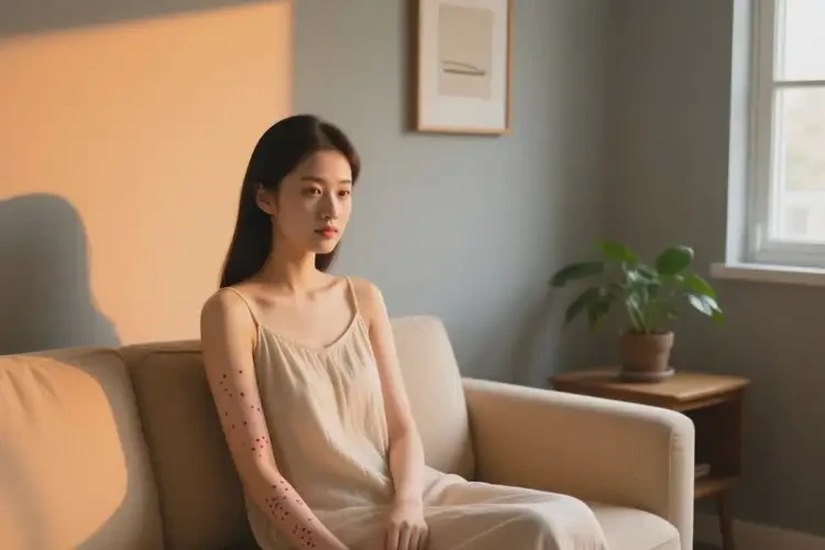 女人手臂上偶尔起湿疹能不能彻底自愈(图2)