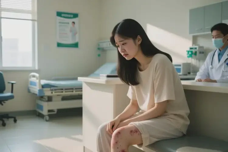 女生大腿上有湿疹可以治好吗(图4)