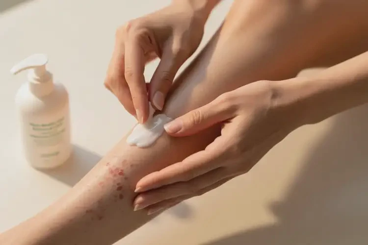 女性大腿上有濕疹可以治好嗎(圖2)