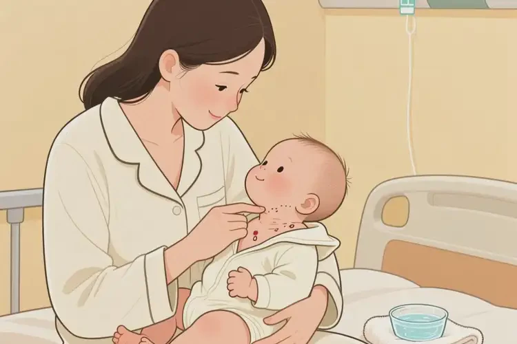 嬰幼兒脖子上偶爾長(zhǎng)濕疹可以治好嗎(圖3)