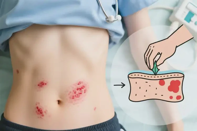 中学生肚子出湿疹可以治好吗(图2)