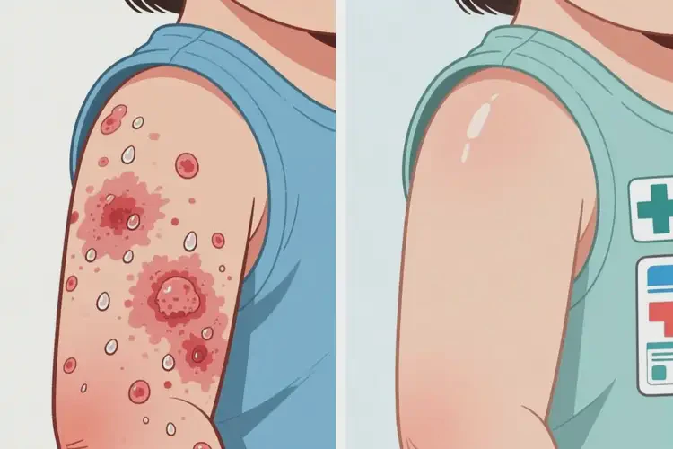 儿童手臂上有湿疹可以治好吗(图1)