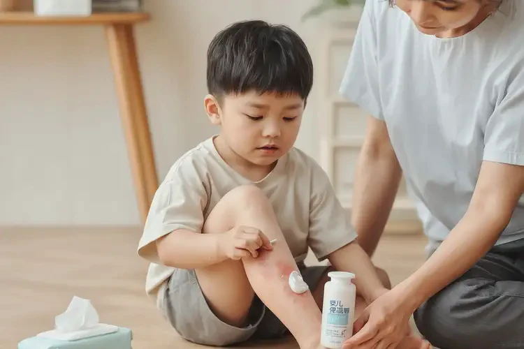 孩子小腿上起湿疹不管它会自己自愈吗(图2)