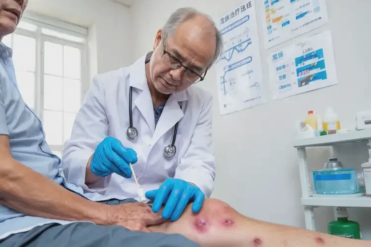 老人大腿上起濕疹不管它會自己自愈嗎(圖3)