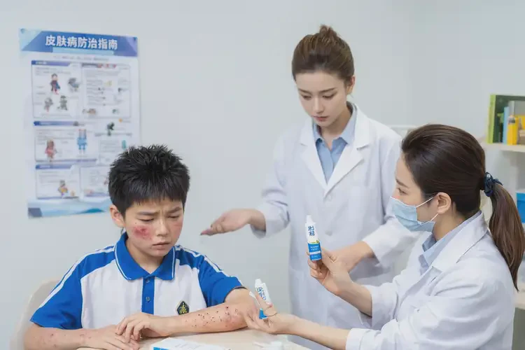 中學生臉上出現(xiàn)濕疹可以治好嗎(圖3)