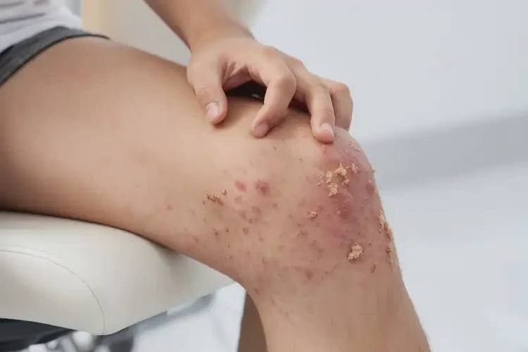 青少年小腿上出現(xiàn)濕疹不管它會(huì)自己痊愈嗎(圖4)