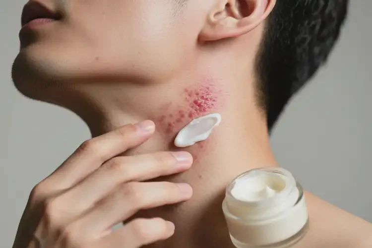 男性脖子出濕疹可以治好嗎(圖1)