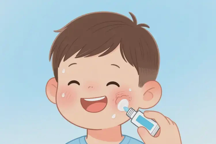 儿童面部容易起湿疹可以治好吗(图4)