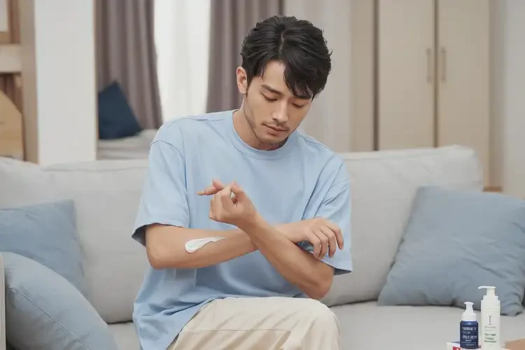 青年人肚子上經(jīng)常起濕疹可以治好嗎(圖1)