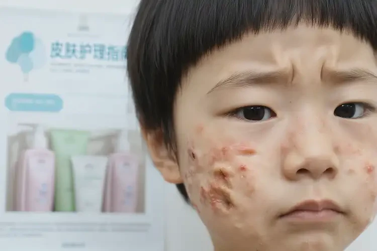 儿童脸上出现湿疹可以治好吗(图2)