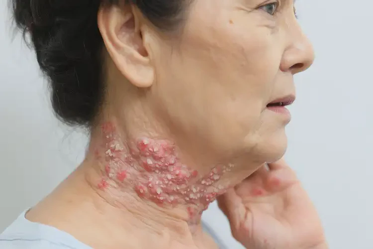 女人脖子經(jīng)常長濕疹可不可以根治(圖4)