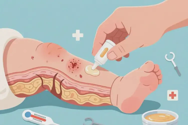 嬰兒小腿上偶爾起濕疹能治好嗎(圖2)