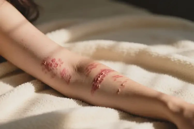 女生手臂上偶尔起湿疹可以治好吗(图1)