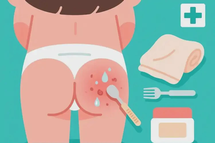 儿童屁股上容易长湿疹可以治好吗(图2)