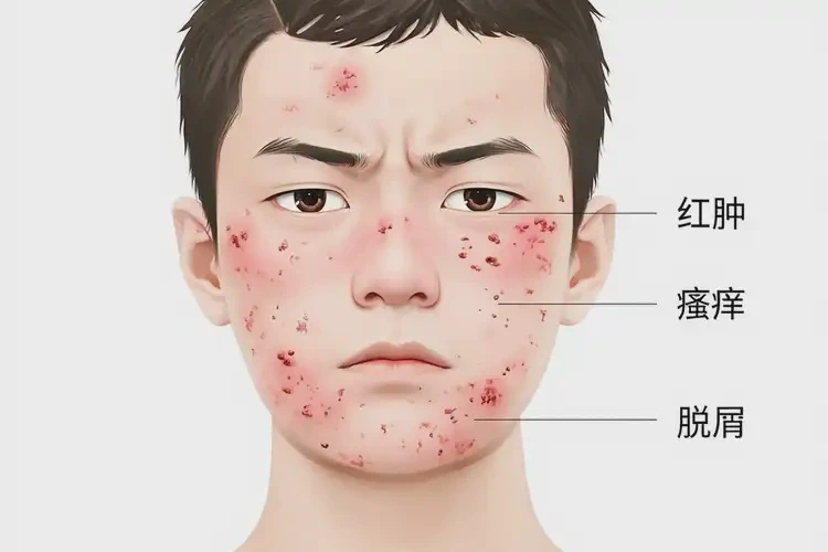 大學(xué)生面部容易長(zhǎng)濕疹不管它會(huì)自己痊愈嗎(圖4)