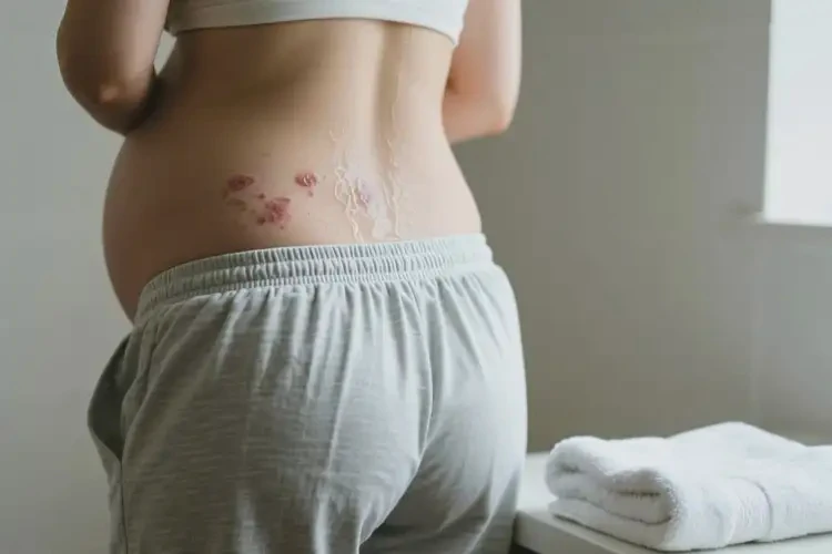 產(chǎn)婦屁股上出現(xiàn)濕疹可以治好嗎(圖2)