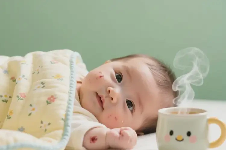 寶寶全身出現(xiàn)濕疹可以治好嗎(圖1)