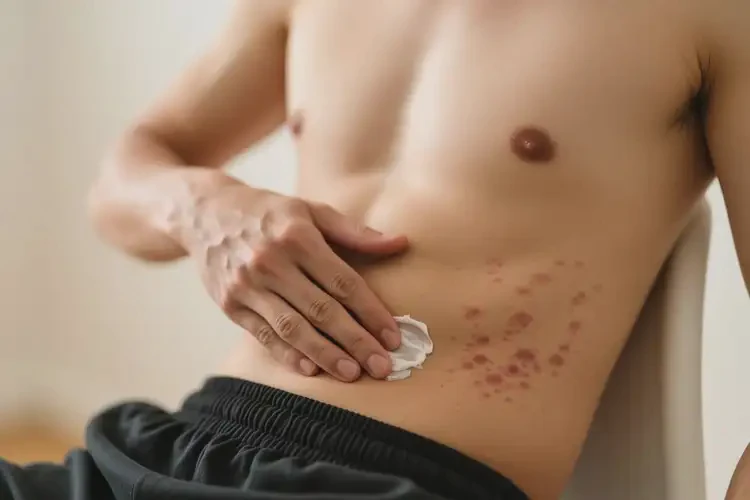 男人肚子經(jīng)常起濕疹可以治好嗎(圖3)