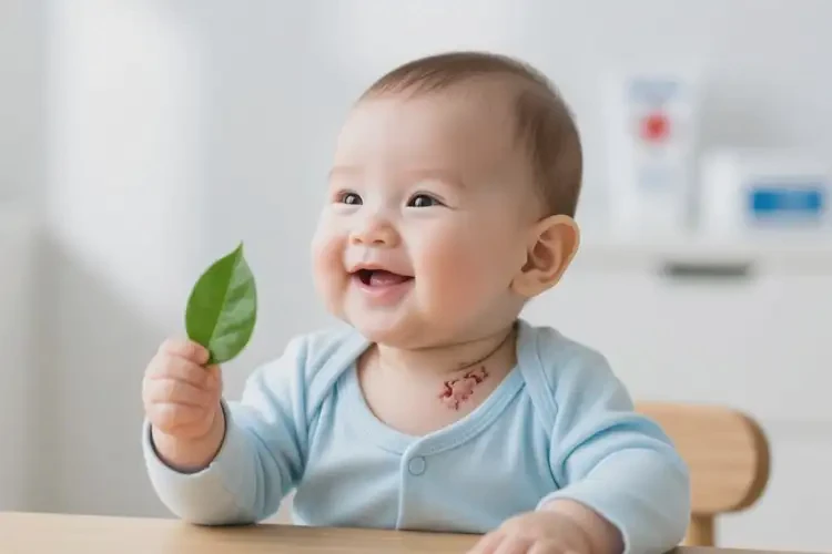 寶寶脖子上長濕疹能治好嗎(圖3)