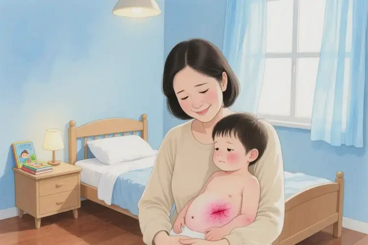 小孩肚子上经常长湿疹可以治好吗(图1)