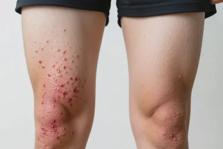 男生大腿有濕疹可以治好嗎(圖4)