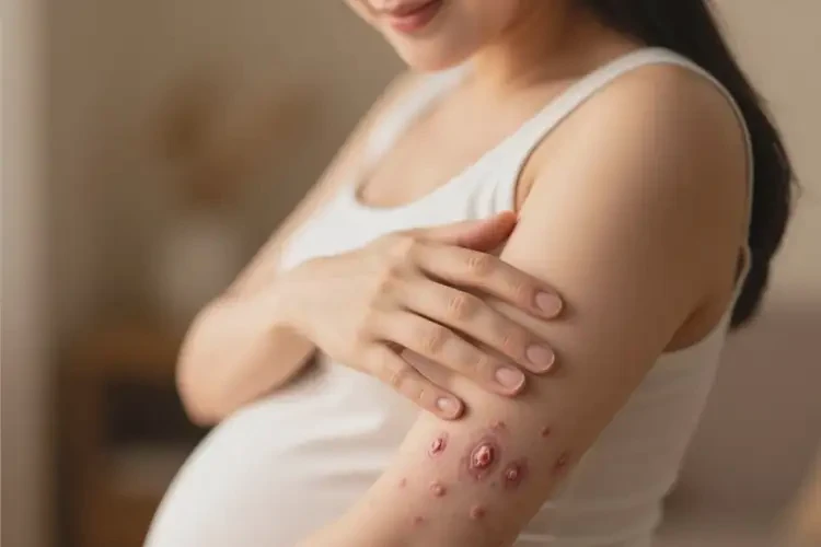 产妇手臂上容易长湿疹可以治好吗(图3)