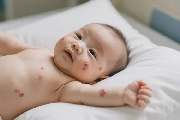 嬰兒手臂上經常起濕疹能治好嗎(圖1)