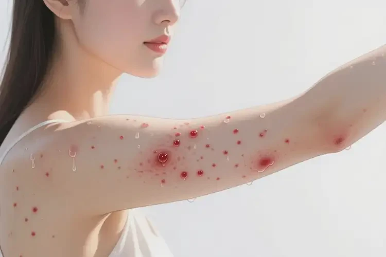 女人手臂上偶尔起湿疹能不能彻底自愈(图4)