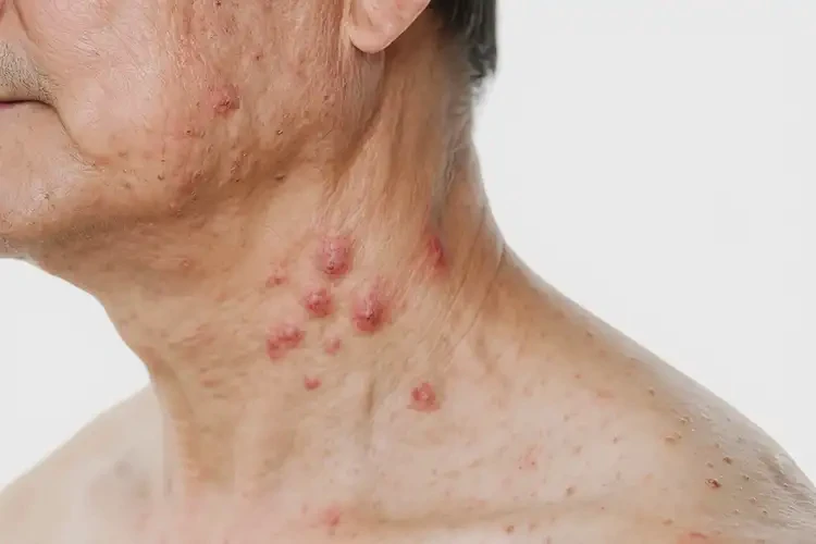 男性脖子上有濕疹可以治好嗎(圖4)