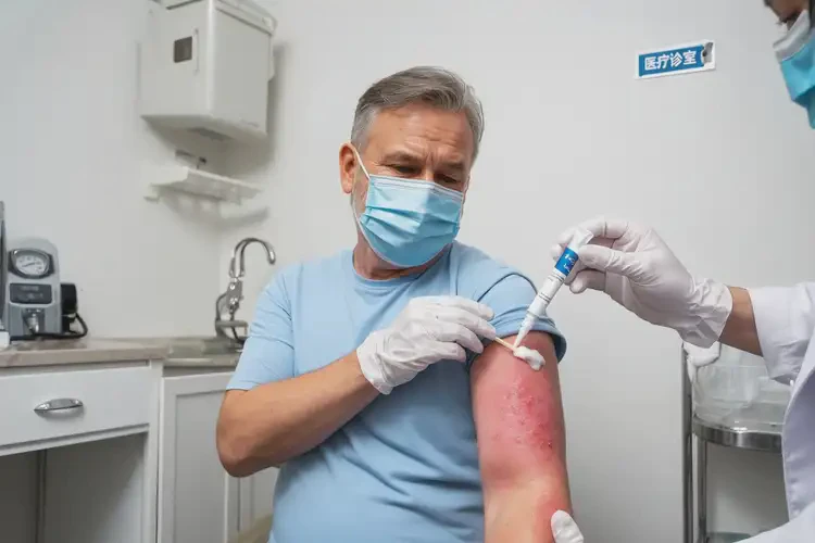 男人手臂出現(xiàn)濕疹可不可以根治(圖3)