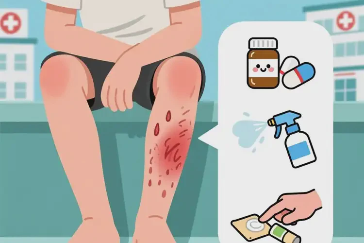 男生小腿上經(jīng)常起濕疹可以治好嗎(圖1)