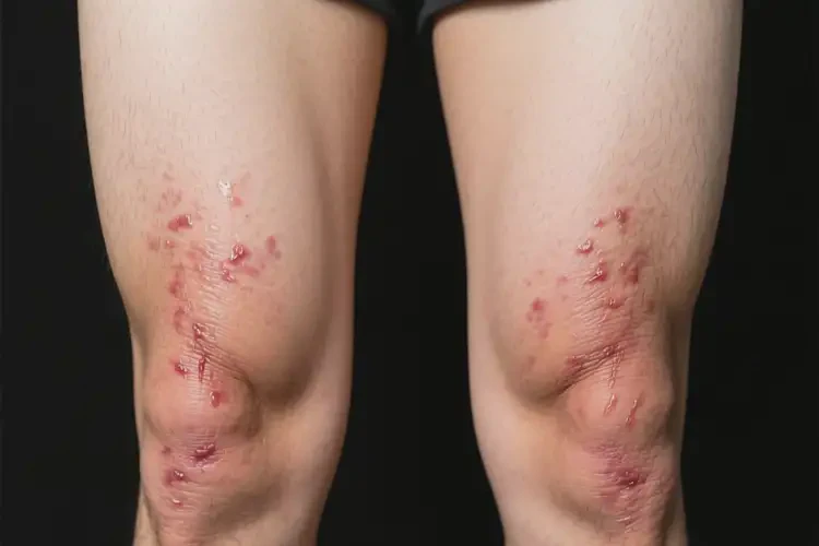 男生大腿有濕疹可以治好嗎(圖1)