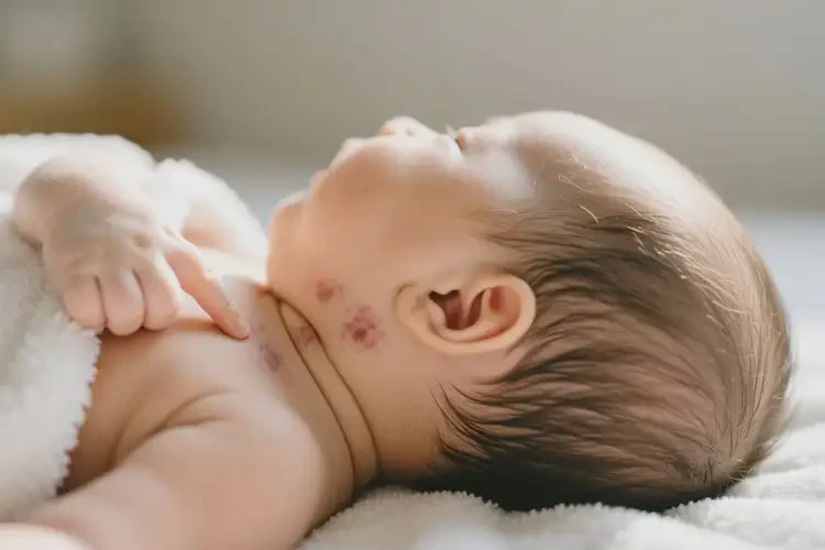 寶寶脖子上長濕疹能治好嗎(圖4)