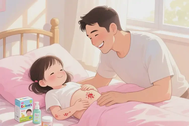 小孩肚子上容易起湿疹可以治好吗(图3)