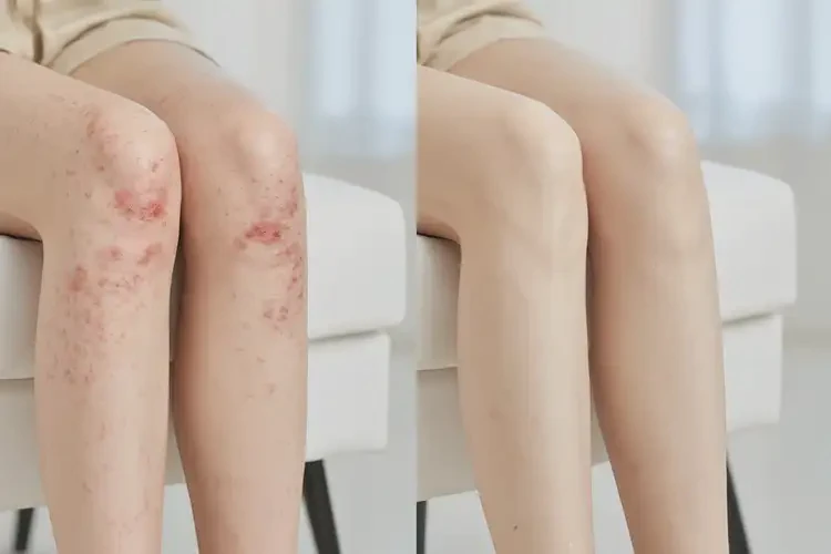 女性大腿上偶爾起濕疹可以治好嗎(圖1)