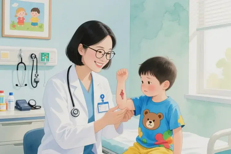 孩子手臂上出现湿疹能够彻底治愈吗(图1)