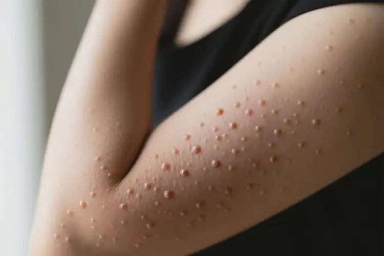 女性手臂上偶爾起濕疹可以治好嗎(圖2)