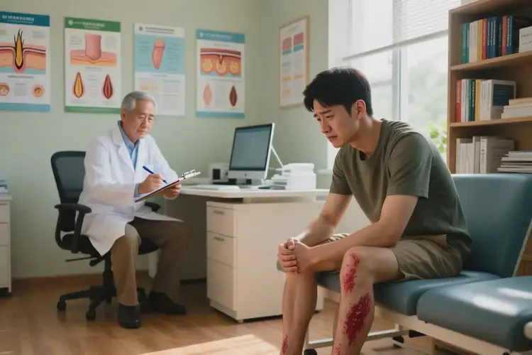 男生脚上经常起湿疹可以治好吗(图1)