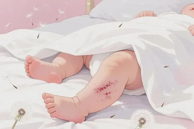 寶寶大腿上有濕疹能治好嗎(圖1)