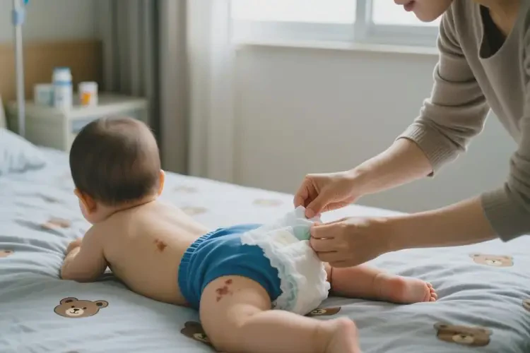 幼儿屁股上有湿疹可以治好吗(图3)