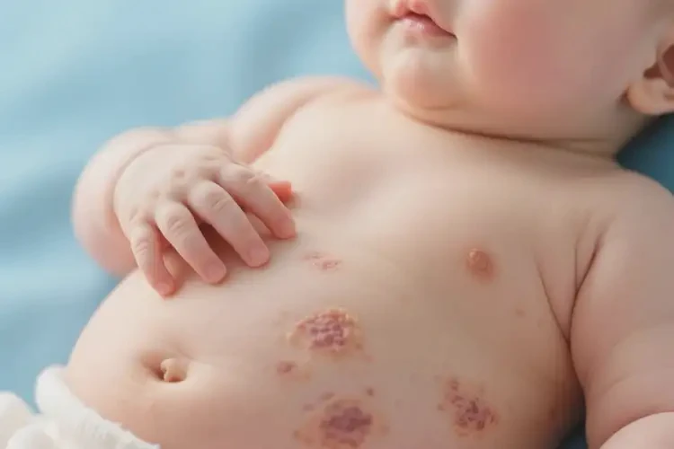小兒肚子出濕疹可以治好嗎(圖3)