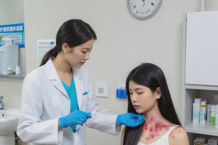 女生脖子上出濕疹可以治好嗎(圖3)