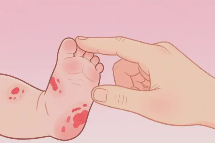 嬰幼兒腳上起濕疹可以治好嗎(圖3)