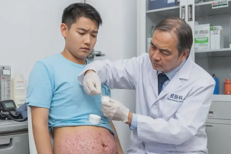 中學(xué)生肚子上長濕疹可以治好嗎(圖3)