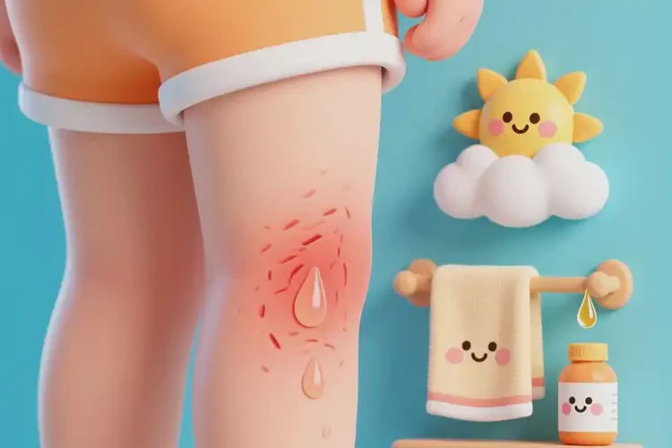 儿童大腿偶尔长湿疹可以治好吗(图2)