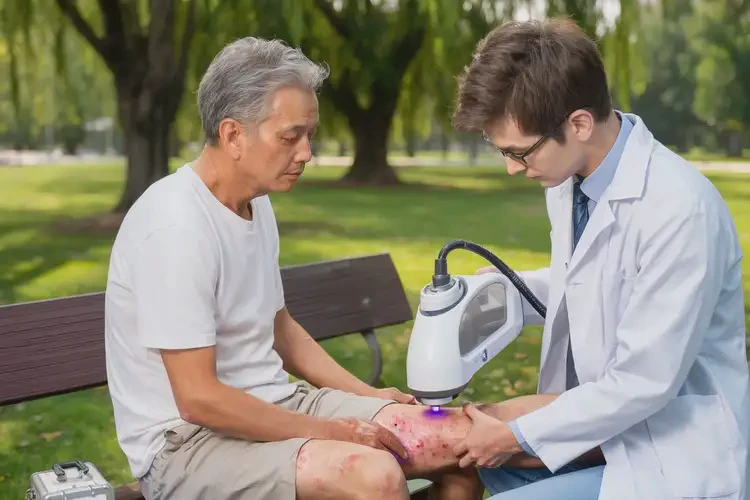 男人小腿經(jīng)常長濕疹可不可以根治(圖1)