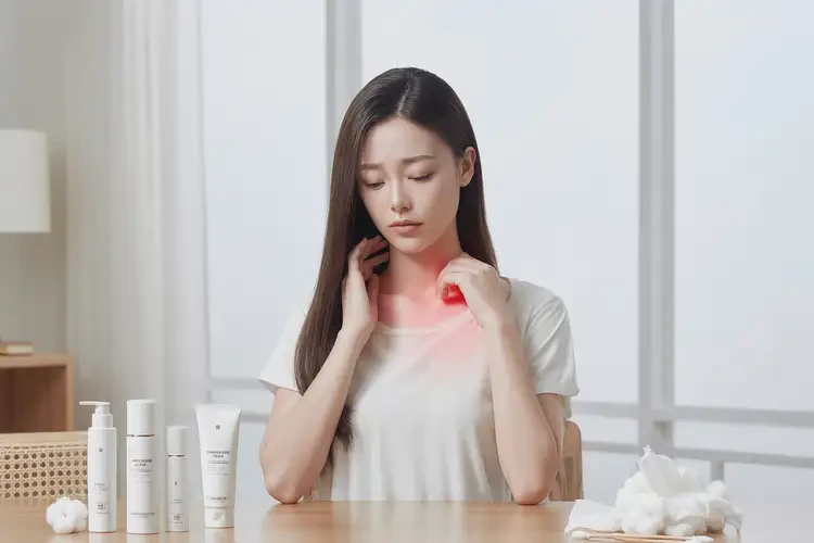 女生脖子上长湿疹可以治好吗(图1)